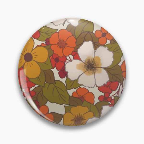 Item preview, Retro 70s Cottagecore Floral Vintage Seamless Pattern designed and sold by Jenna Wing-Hu.