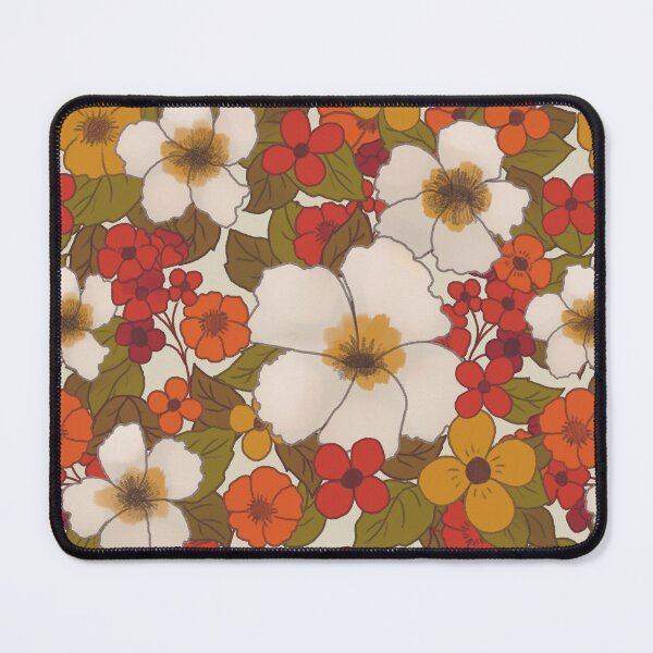 Item preview, Retro 70s Cottagecore Floral Vintage Seamless Pattern designed and sold by Jenna Wing-Hu.