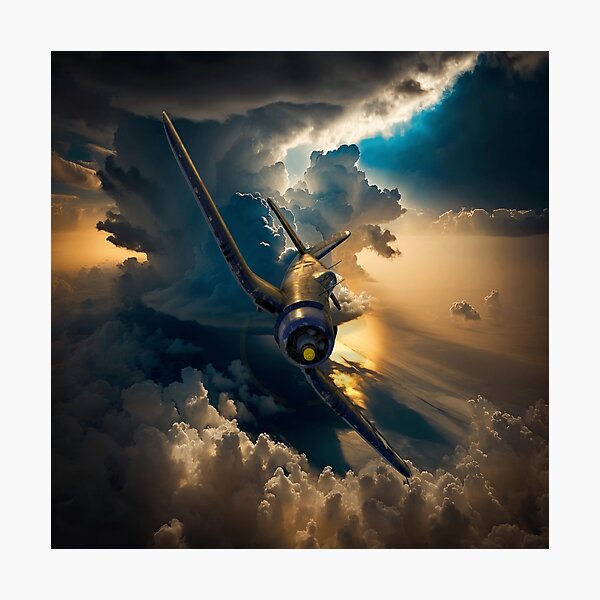 Item preview, F4U Corsair in the SunSet Aircraft Art designed and sold by CoolCarVideos.