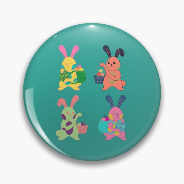 Item preview, Cute Colorful Easter Bunny Easter Basket - Easter Day  designed and sold by StarStudio360.