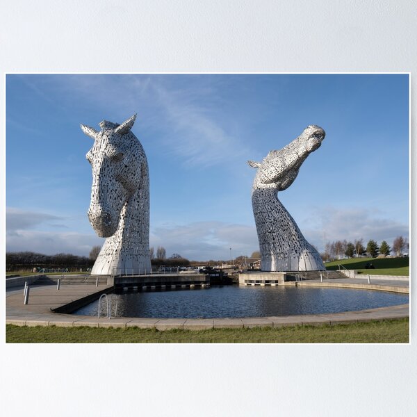 The Kelpies, Falkirk, Scotland. Poster