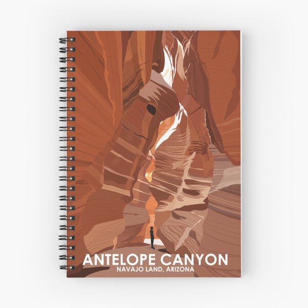 Item preview, Antelope Canyon Navajo Land Arizona Vintage Minimal Retro Travel Poster designed and sold by Stadify.