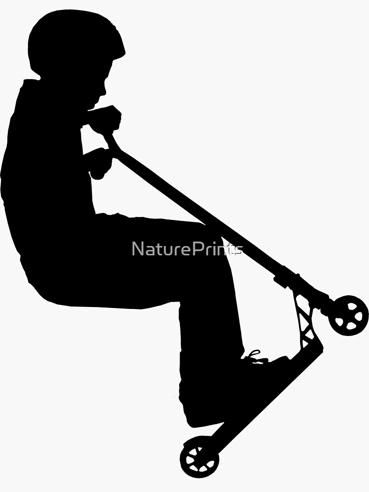 "Born to Scoot Stunt Scooter Boy" Sticker by NaturePrints Redbubble