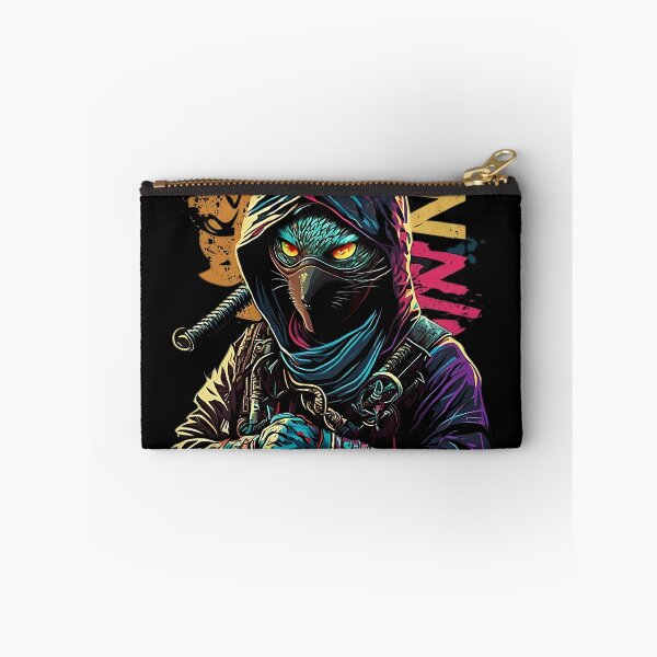 Item preview, Japanese Shinobi Cat in Synthwave designed and sold by TheKiziox.