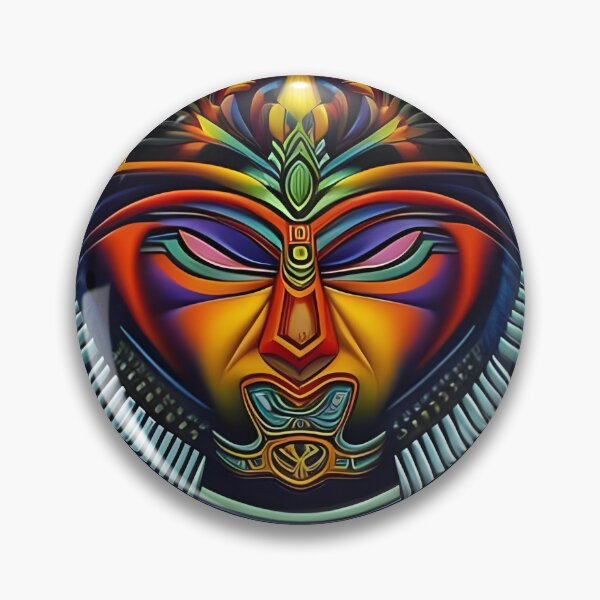 Item preview, New World Gods (3) - Mesoamerican Inspired Psychedelic Art designed and sold by TheThirdEye.