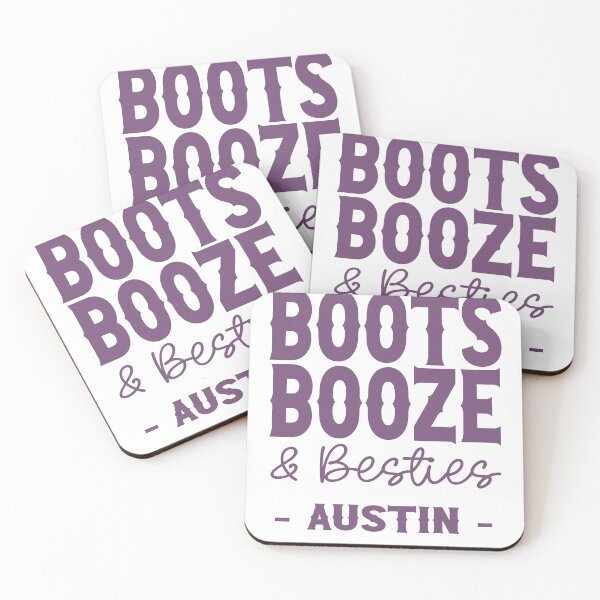 Item preview, Austin Bachelorette Party Lavender Boots Booze and Besties Country Western Design designed and sold by mysticblvd.