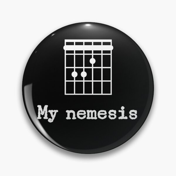 Item preview, My nemesis  F Chord Guitar white font designed and sold by NerdnGeekshop.
