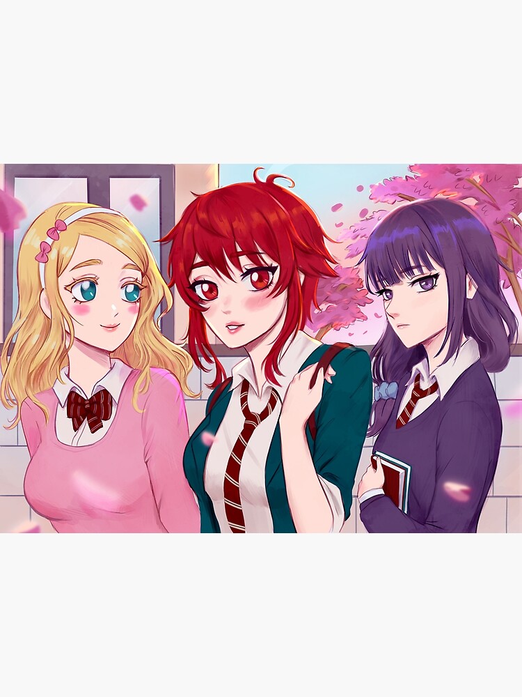 Tomo, Misuzu and Carol, Anime Tomo-chan wa Onnanoko! (Tomo-chan Is a  Girl!) Art Board Print for Sale by Risumu