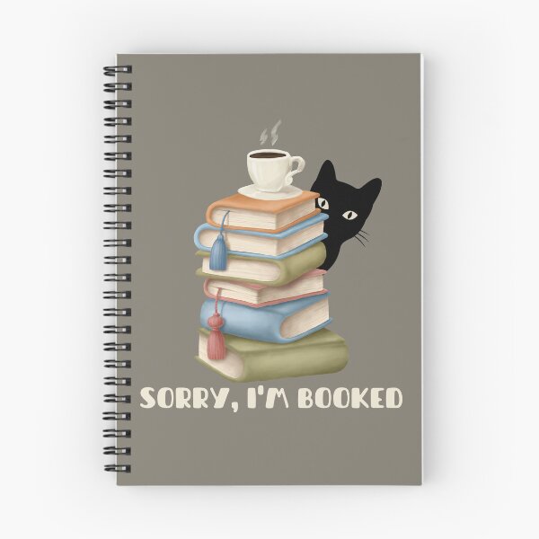 Item preview, Sorry Im Booked Cat designed and sold by SunfullyYours.