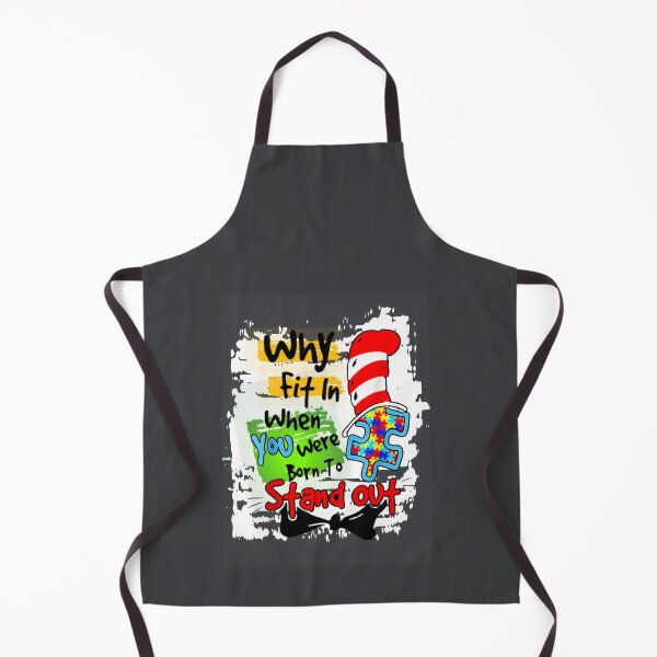 Item preview, Why Fit In Autism Awareness Doctor Teacher Cat In Hat Book designed and sold by Okaya25.