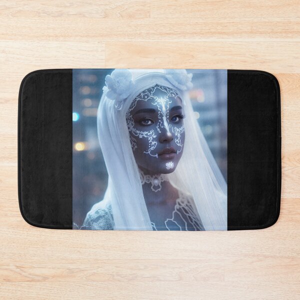 Item preview, Cyberpunk Bride with neon tatoos designed and sold by VolcanicDesign.
