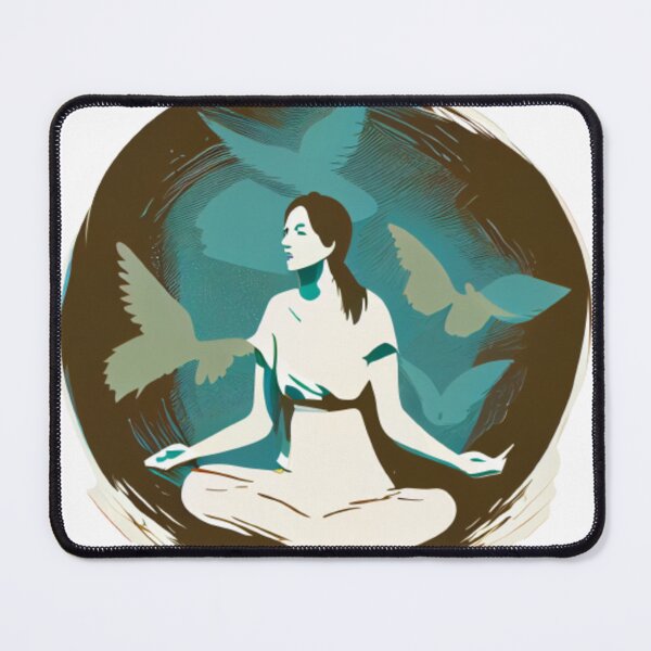 Item preview, Woman doing meditation  designed and sold by AZAZEL54.