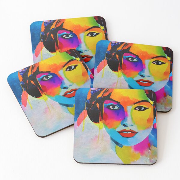 Item preview, Watercolor aesthetic vibrant girl designed and sold by ElLocoMus.