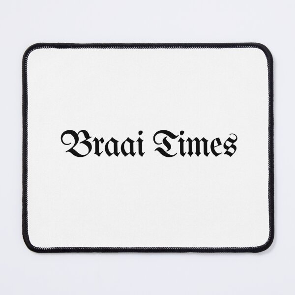 Item preview, Braai Times Newspaper Sticker designed and sold by AsteriskHouse.