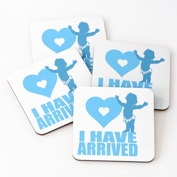 Item preview, I Have Arrived Baby Blue Heart Location Marker designed and sold by The Tinker Man's Daughter.