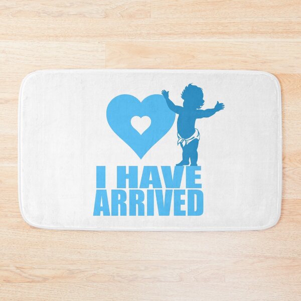 Item preview, I Have Arrived Baby Blue Heart Location Marker designed and sold by The Tinker Man's Daughter.