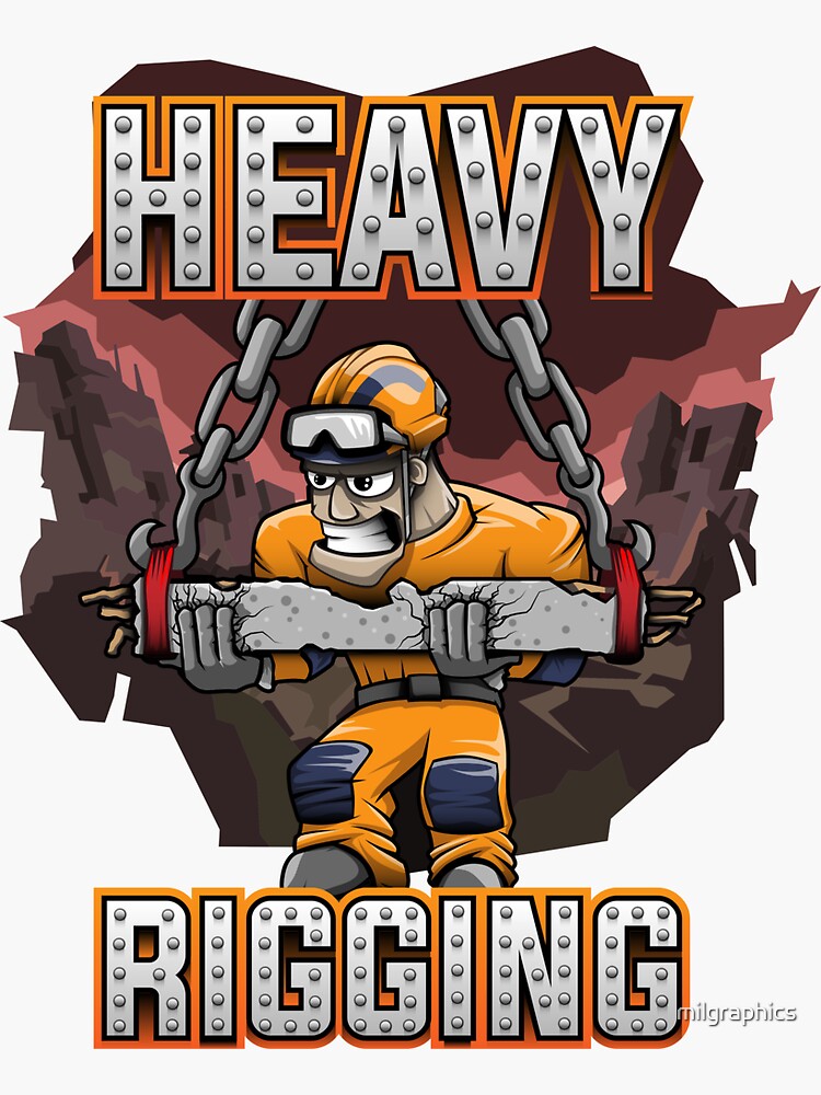 "Heavy Rigging" Sticker by milgraphics Redbubble