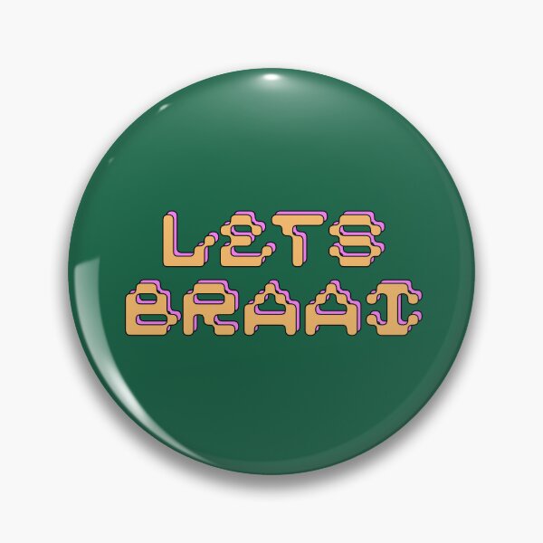 Item preview, Let's Braai Gamer Retro Typography designed and sold by AsteriskHouse.
