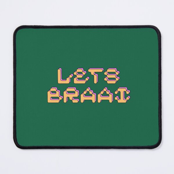 Item preview, Let's Braai Gamer Retro Typography designed and sold by AsteriskHouse.