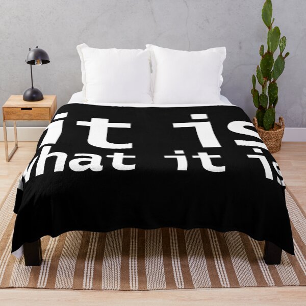 Item preview, It Is What It Is Funny Typography designed and sold by ellenhenry.