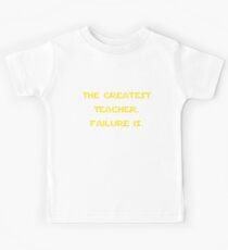 "The Greatest Teacher, Failure Is." Yoda v2 Kids Tee