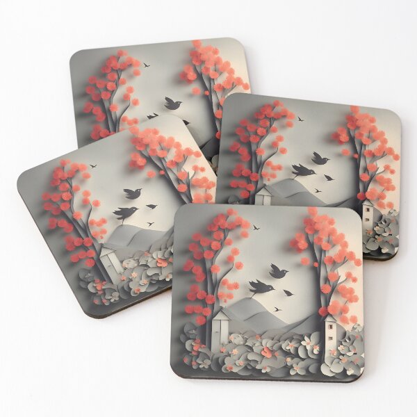 Item preview, Bird House in Paper art style designed and sold by FormFinder.