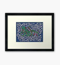 Octopus and Bubbles Framed Print