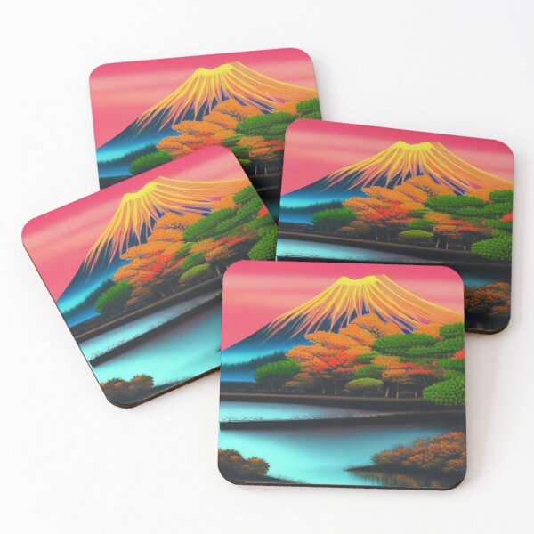 Item preview, Blackened Peaks - Mystical Moonrise - Japanese landscape designed and sold by WBP Mart.