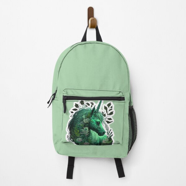 Item preview, Lepricorn, Irish beautiful leafy floral green Unicorn designed and sold by EmeraldeaArt.