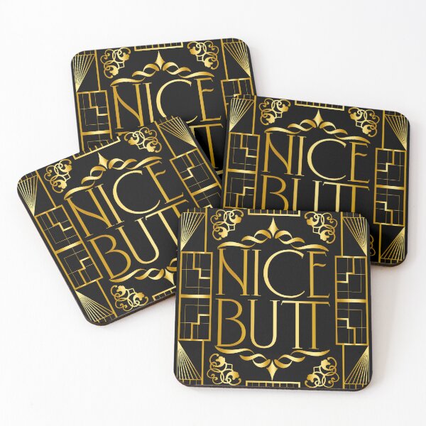 Item preview, Nice Butt - Funny Art Deco Bathroom Art designed and sold by EmmiFoxDesigns.
