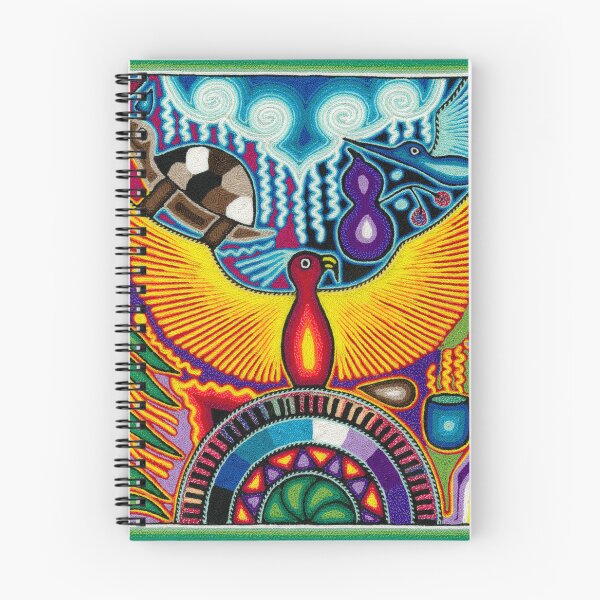 Item preview, Eagle and rain mexican huichol yarn painting designed and sold by aramara-huichol.