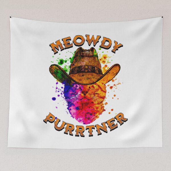 Item preview, Meowdy Purrtner - Cat in a Cowboy Hat designed and sold by Rich Summers Art.
