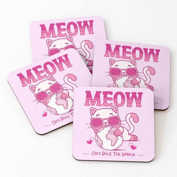 Item preview, Cats rule the world - funny cat quotes designed and sold by VichallanStudio.