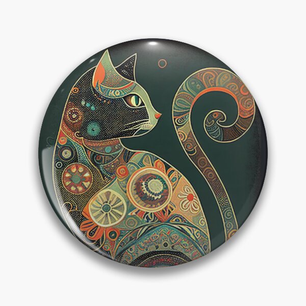 Item preview, Boho Cat 95 Abstract Art Print Painting Wall Decor designed and sold by winterkitty88.