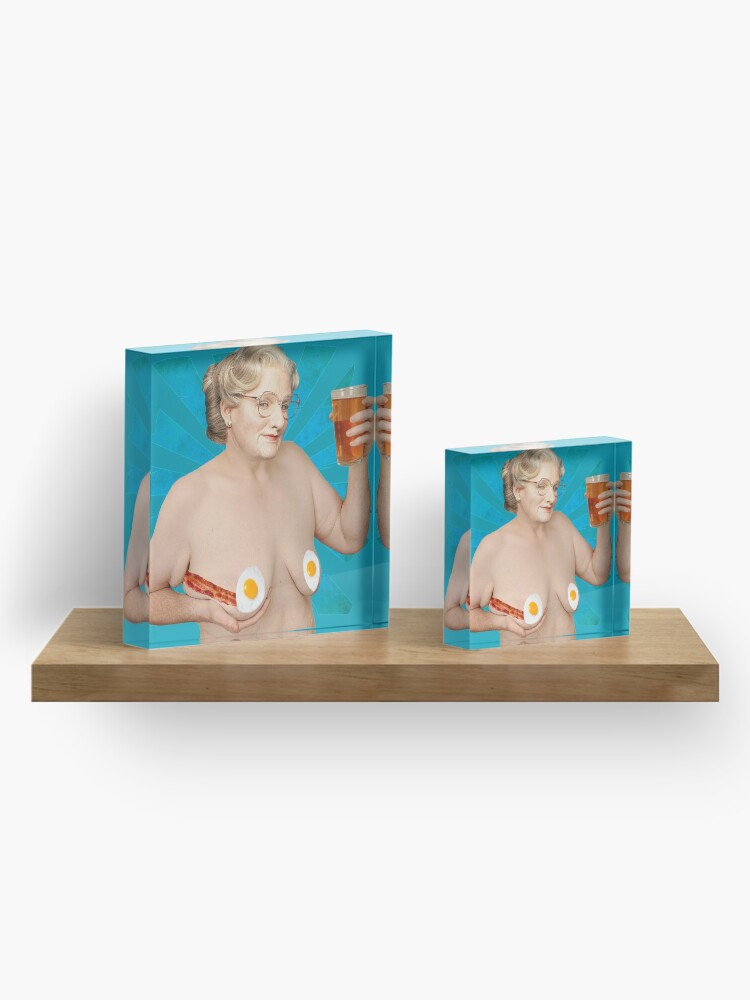 Alternate view of Mrs Doubtfire - Robin Williams Acrylic Block