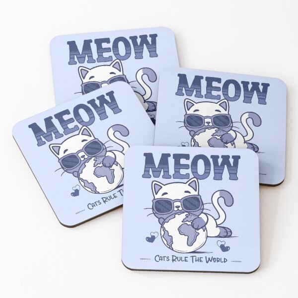 Item preview, Cats rule the world - funny cat quotes designed and sold by VichallanStudio.