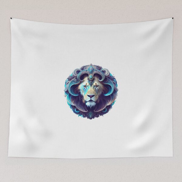 Item preview, Sacred Lion King - Sacred Geometry Art designed and sold by hereisone.
