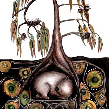 Artwork thumbnail, What's in the wombat burrow? by Jenny Wood