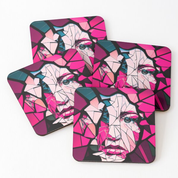 Item preview, Crystal effect woman mirror cracked  designed and sold by YayaBursk.