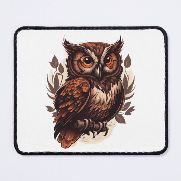 Item preview, Owl tattoo designed and sold by TourDePassion.