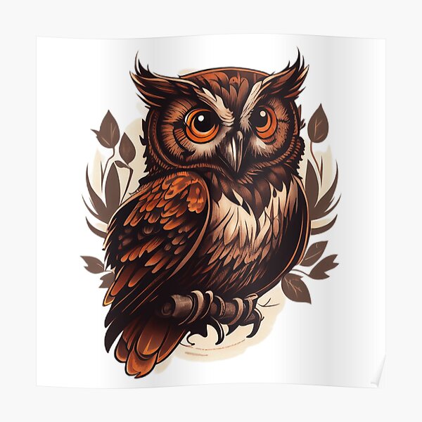 Owl Tattoo by Sarah Albini  on Dribbble