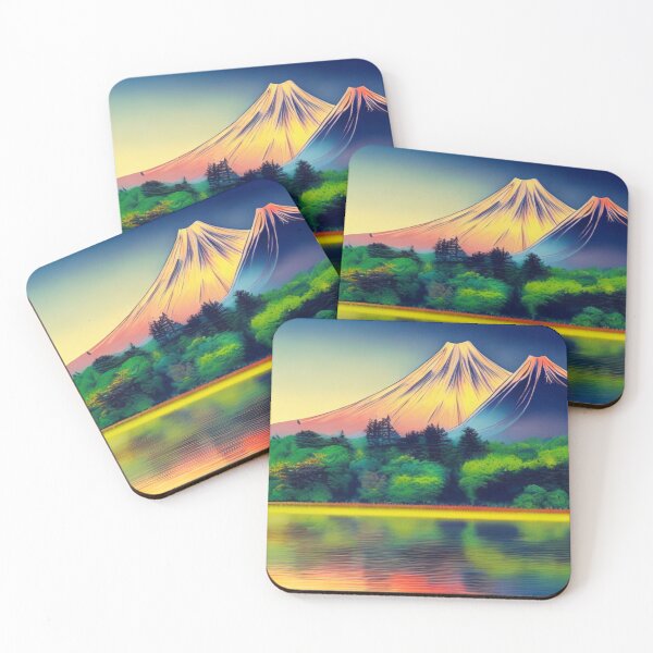 Item preview, Shadows in the Forest - Moonlit Mountains - Japanese landscape designed and sold by WBP Mart.