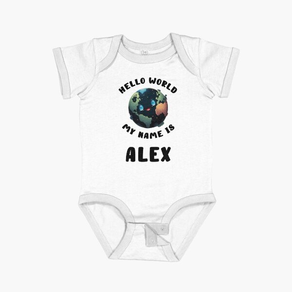 Item preview, Hello World My Name Is Alex designed and sold by Impostrich.