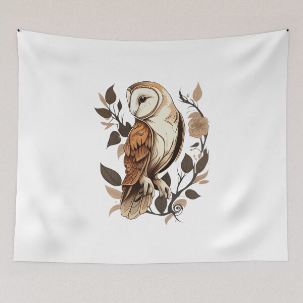 Item preview, Owl tattoo designed and sold by TourDePassion.
