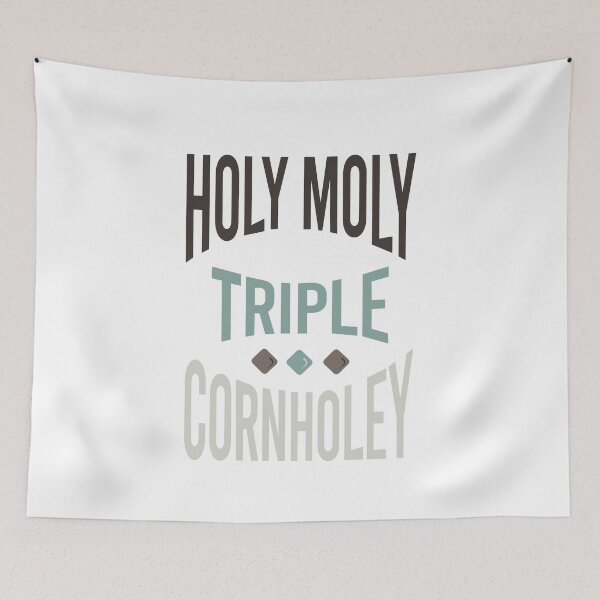 Item preview, Cornhole Saying Holy Moly Triple Cornholey designed and sold by whyitsme.