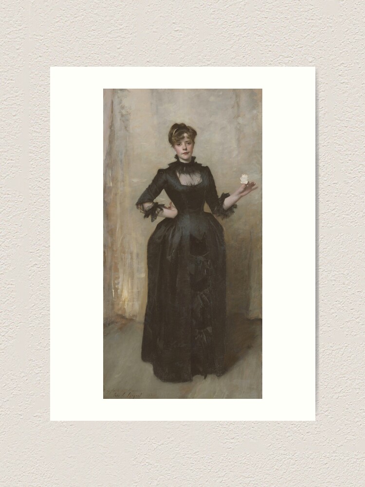 John singer sargent Lady With The Rose (Charlotte Louise