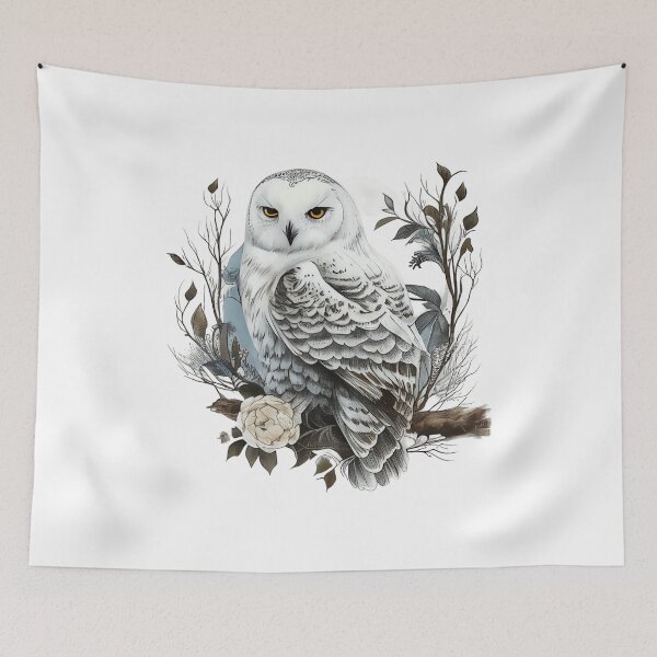 Item preview, Owl tattoo designed and sold by TourDePassion.