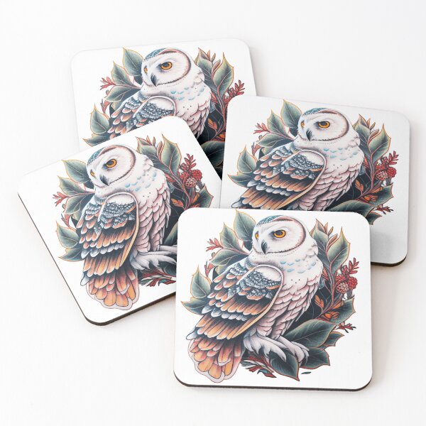 Item preview, Owl tattoo designed and sold by TourDePassion.