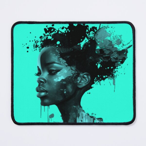 Item preview, Mujer africana coloreada dibujando estilo realista designed and sold by YayaBursk.