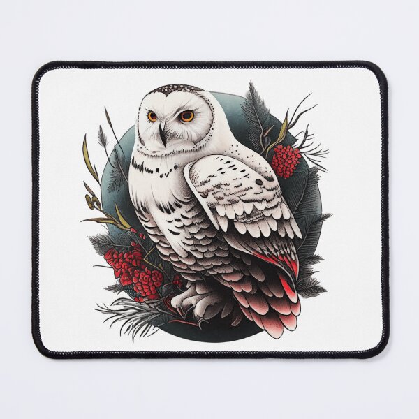 Item preview, Owl tattoo designed and sold by TourDePassion.